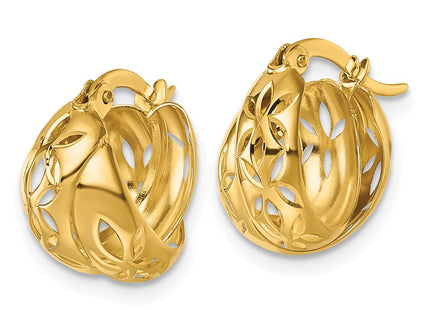 14k Yellow Gold Earrings Style TL1187 - Classique Jewelry Inc.