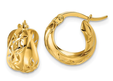 14k Yellow Gold Earrings Style TL1187 - Classique Jewelry Inc.