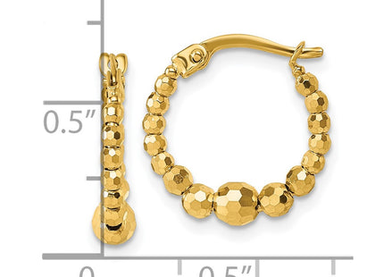 14k Yellow Gold Earrings Style TL1191 - Classique Jewelry Inc.