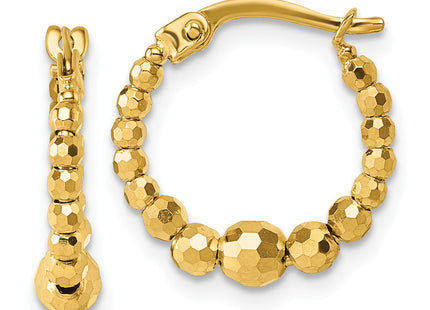 14k Yellow Gold Earrings Style TL1191 - Classique Jewelry Inc.