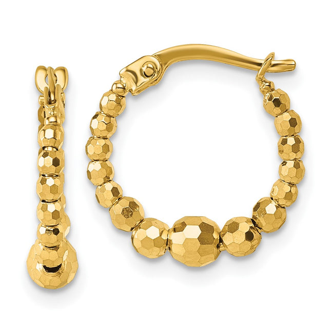 14k Yellow Gold Earrings Style TL1191 - Classique Jewelry Inc.