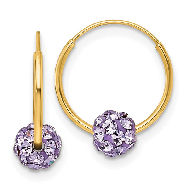 14k Yellow Gold Earrings Style TL1194 - Classique Jewelry Inc.