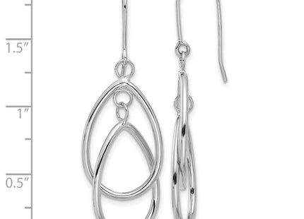 14k White Gold Earrings Style TL125 - Classique Jewelry Inc.