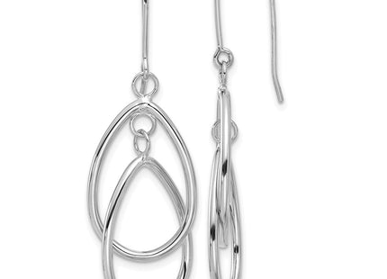 14k White Gold Earrings Style TL125 - Classique Jewelry Inc.