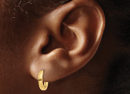 14k Round Hinged Hoop Earrings (Style TL153)