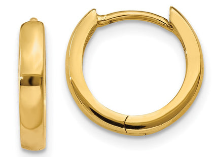 14k Round Hinged Hoop Earrings (Style TL153)