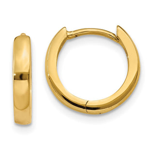 14k Round Hinged Hoop Earrings (Style TL153)