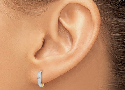 14k Two-tone Earrings Style TL157 - Classique Jewelry Inc.