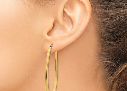 14k Yellow Gold Earrings Style TL243 - Classique Jewelry Inc.