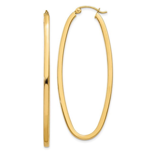 14k Yellow Gold Earrings Style TL243 - Classique Jewelry Inc.