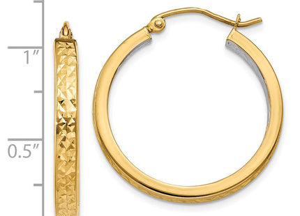 14k Yellow & Rhodium Earrings Style TL403 - Classique Jewelry Inc.