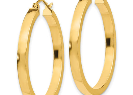 14k Square Tube Hoops (Style TL416)