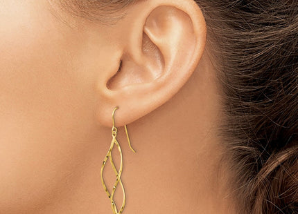 14K Twisted Dangle Earrings (Style TL428)