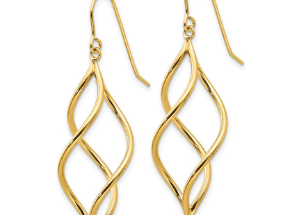 14K gold drop earrings, alternate view