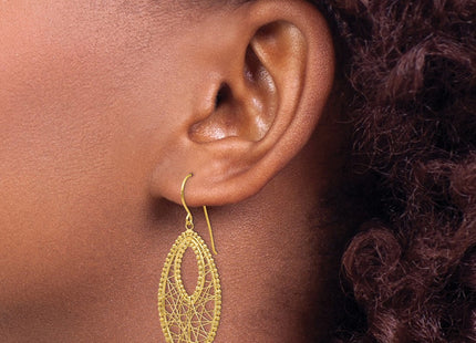 14k Yellow Gold Earrings Style TL445 - Classique Jewelry Inc.