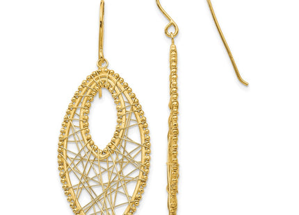 14k Yellow Gold Earrings Style TL445 - Classique Jewelry Inc.