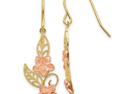 14k Two-tone Earrings Style TL456 - Classique Jewelry Inc.