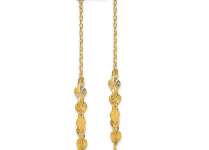 14k Yellow Gold Earrings Style TL461 - Classique Jewelry Inc.