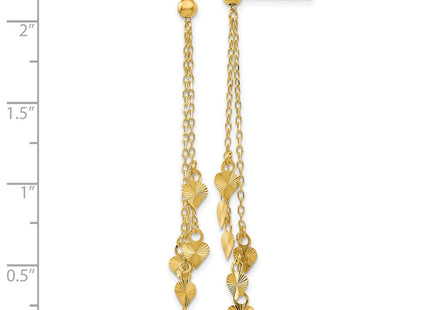 14k Yellow Gold Earrings Style TL461 - Classique Jewelry Inc.