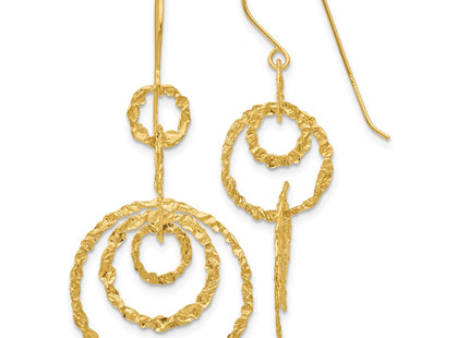 14k Yellow Gold Earrings Style TL498 - Classique Jewelry Inc.