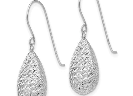 14k White Gold Earrings Style TL500 - Classique Jewelry Inc.