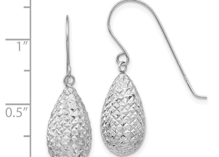 14k White Gold Earrings Style TL500 - Classique Jewelry Inc.