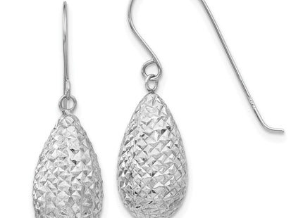 14k White Gold Earrings Style TL500 - Classique Jewelry Inc.