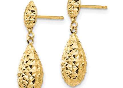 14k Yellow Gold Earrings Style TL506 - Classique Jewelry Inc.