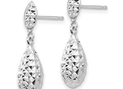14k White Gold Earrings Style TL506W - Classique Jewelry Inc.