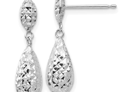 14k White Gold Earrings Style TL506W - Classique Jewelry Inc.