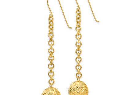 14k Yellow Gold Earrings Style TL515 - Classique Jewelry Inc.