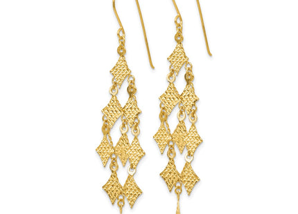 14k Yellow Gold Earrings Style TL519 - Classique Jewelry Inc.