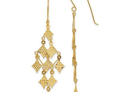 14k Yellow Gold Earrings Style TL519 - Classique Jewelry Inc.