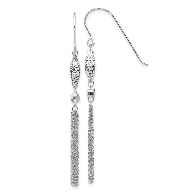 14k White Gold Earrings Style TL538W - Classique Jewelry Inc.