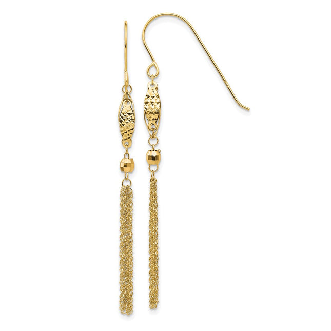 14k Yellow Gold Earrings Style TL538Y - Classique Jewelry Inc.