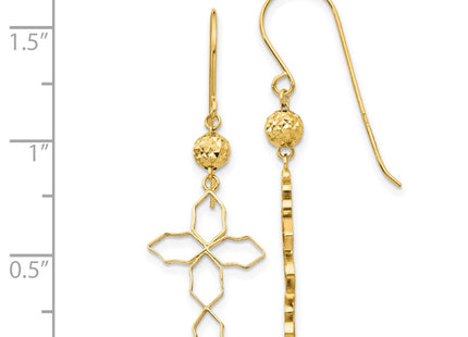 14k Yellow Gold Earrings Style TL545 - Classique Jewelry Inc.