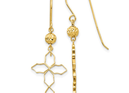 14k Yellow Gold Earrings Style TL545 - Classique Jewelry Inc.