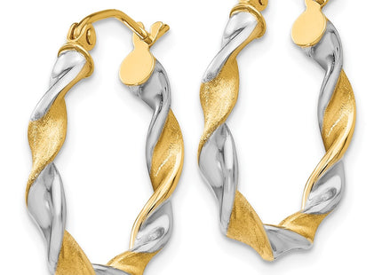 14k White Gold Earrings Style TL595 - Classique Jewelry Inc.