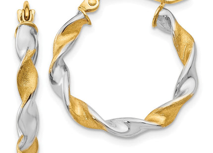 14k White Gold Earrings Style TL595 - Classique Jewelry Inc.