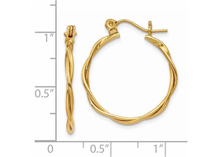 14k Yellow Gold Earrings Style TL596 - Classique Jewelry Inc.