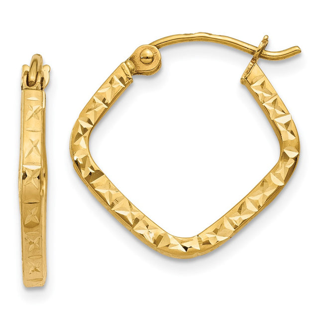 14k Yellow Gold Earrings Style TL650 - Classique Jewelry Inc.