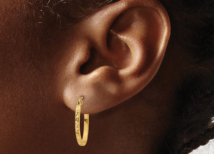 14k Yellow Gold Earrings Style TL652 - Classique Jewelry Inc.