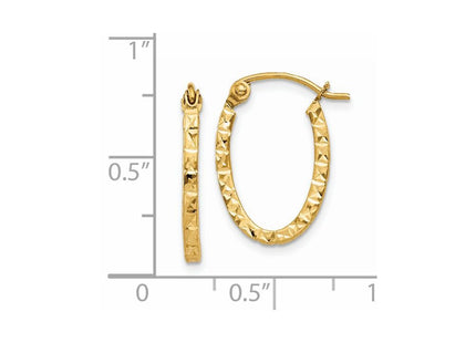14k Yellow Gold Earrings Style TL652 - Classique Jewelry Inc.