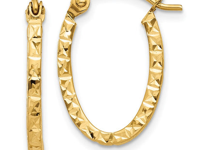 14k Yellow Gold Earrings Style TL652 - Classique Jewelry Inc.
