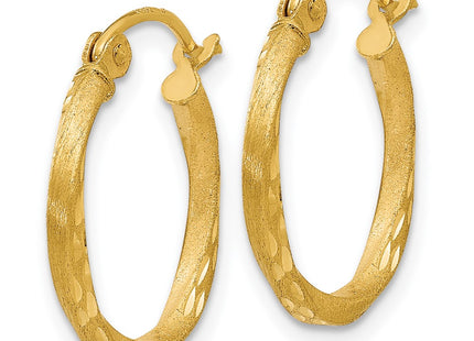 14k Yellow Gold Earrings Style TL655 - Classique Jewelry Inc.