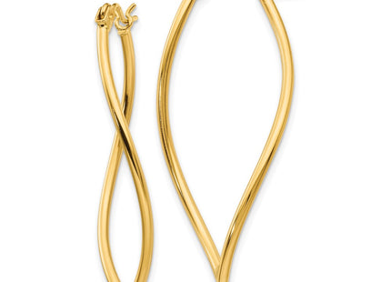 14k Yellow Gold Earrings Style TL672 - Classique Jewelry Inc.