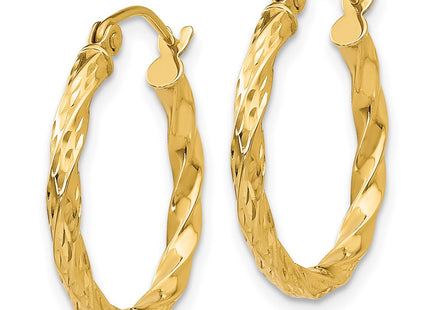 14k Yellow Gold Earrings Style TL693 - Classique Jewelry Inc.