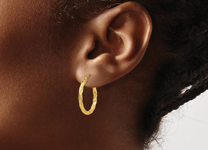 14k Yellow Gold Earrings Style TL693 - Classique Jewelry Inc.