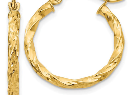 14k Yellow Gold Earrings Style TL693 - Classique Jewelry Inc.