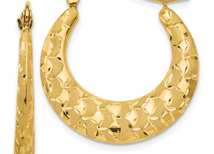 14k Yellow Gold Earrings Style TL696 - Classique Jewelry Inc.